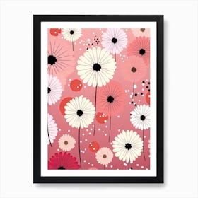 Daisy Flowers Art Print