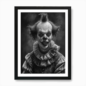 Jester of the Macabre Creepy Freaky Clown Póster