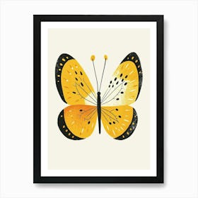 Yellow Butterfly 1 Art Print