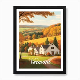 Vermont USA in Fall Art Print