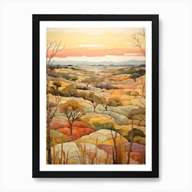 Autumn National Park Painting Everglades National Park United States 2 Poster