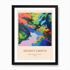 Colourful Gardens Niagara Parks Botanical Gardens Canada 2 Red Poster Art Print