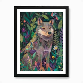 Wolf In The Forest Art Print