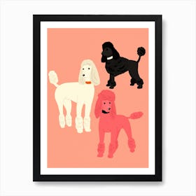 Poodles Art Print