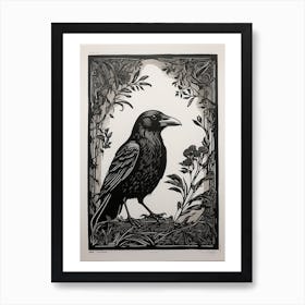 Crow artwork Art Print