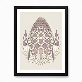 Liliac Beehive 3 Vintage Art Print