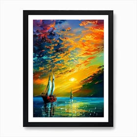 Art sky Art Print