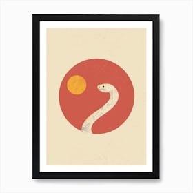 White Snake Art Print