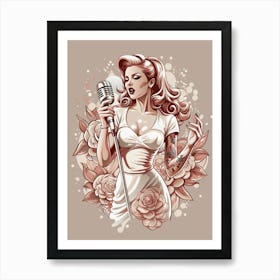 Pinup Girl 1 Art Print