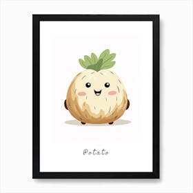 Friendly Kids Potato Poster Art Print