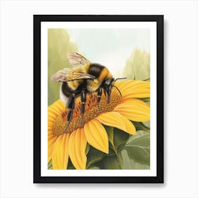 Bumblebee Storybook Illustration 13 Art Print