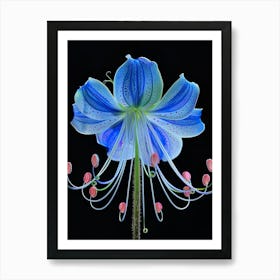 Blue Lily 1 Art Print