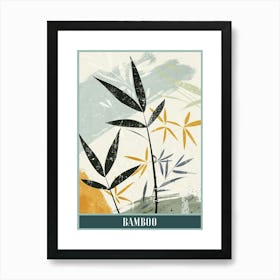 Bamboo Tree Flat Illustration 2 Poster Art Print