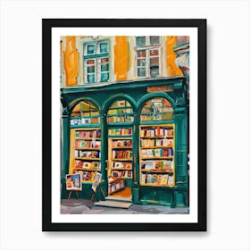 Vienna Book Nook Bookshop 1 Art Print