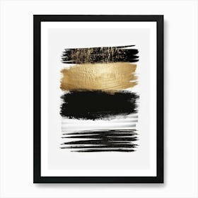 Gold And Black Canvas Print 53 Art Print