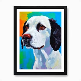 English Springer Spaniel Fauvist Style Dog Art Print