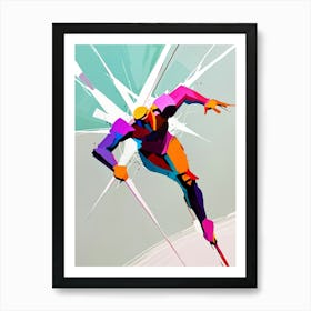 Skier On Skis Art Print