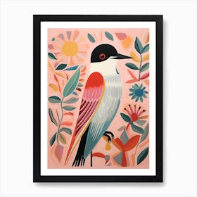 Pink Scandi Common Tern 3 Art Print