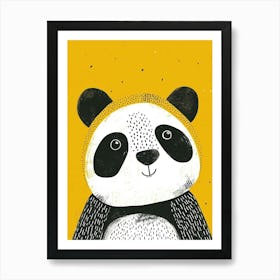 Yellow Panda 5 Art Print