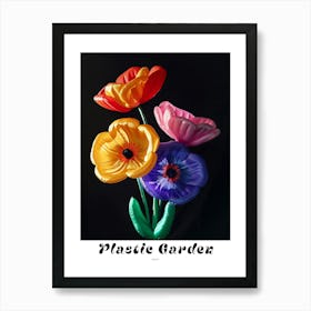 Bright Inflatable Flowers Poster Poppy 1 Art Print