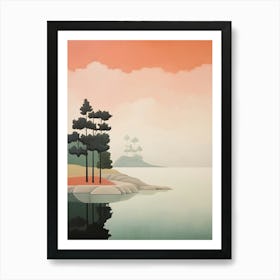 Coastal Abstract Minimalist 2 Art Print