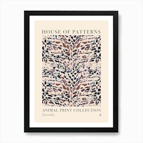 House Of Patterns Crocodile Animal Print Pattern 4 Poster