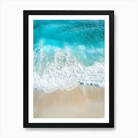 Beach Sand And Waves Art Print