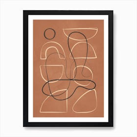 Modern Line Art 36 Art Print