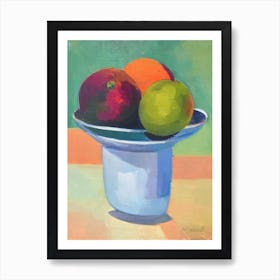 Guava Bowl Of fruit Art Print