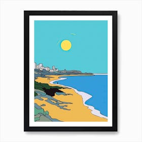 Minimal Design Style Of Gold Coast, Australia3 Art Print