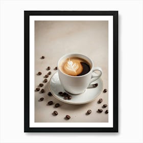 Coffee Espresso Kitchen Wall Art Coffee Beans Espresso  Art Print