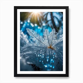 Frosted Leaves Art Print