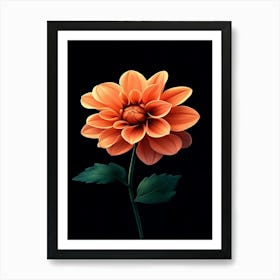 Dahlia Flower 12 Art Print