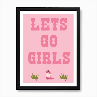 Girls Girls Girls Art Print - Naked Eye Studio