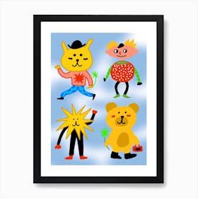 ♥ animal friendship ♥ Art Print