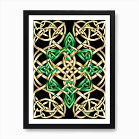 Abstract Celtic Knot 9 Art Print