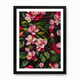 Magnolia Still Life Oil Painting Flower Art Print