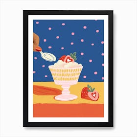 Strawberry Dessert Poster