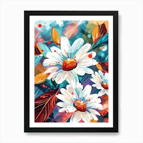 Daisies Painting Art Print