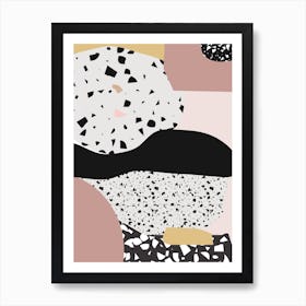 Terrazzo Pink 1 Art Print