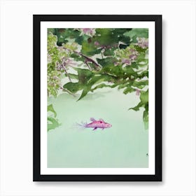 Axolotl II Storybook Watercolour Art Print