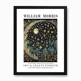 William Morris Print Moon Night Forest 3 1 Art Print