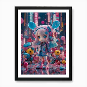 Doll In A City Art Print