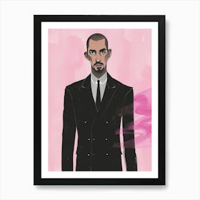 Man In Suit 4 Art Print