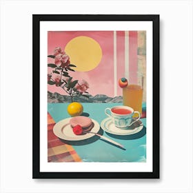 Polaroid Inspired Afternoon Tea 2 Art Print