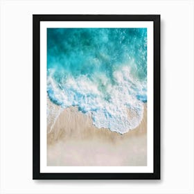 Aerial View Of A Beach 2 Art Print