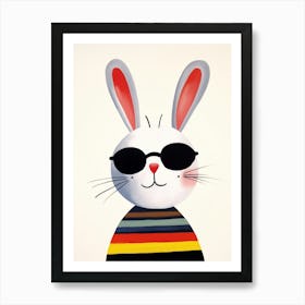 Little Rabbit 1 Wearing Sunglasses Art Print