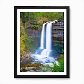 Sutherland Falls, United States Realistic Photograph (1) Art Print