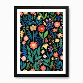 Floral Pattern 3 Art Print