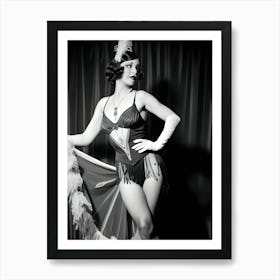 1920's Burlesque Dancer ~Reimagined 97 Art Print